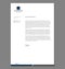 Blank Letterhead Template for Print with Classic Logo