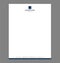 Blank Letterhead Template for Print with Minimal Corporate Logo