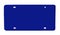 Blank license plate blue