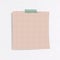 Blank lined notepaper set with sticky tape on textured paper background