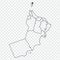 Blank map Oman. High quality map of  Oman with provinces on transparent background for your web site design, logo, app, UI.