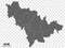 Blank map Province Jilin of China. High quality map Jilin with municipalities on transparent background