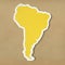 Blank map of South America