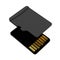 Blank memory card, MicroSD flash storage disc