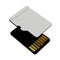 Blank memory card, MicroSD flash storage disc