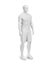 A Blank Men\\\'s Soccer Uniform Half Side View Illustration isolated on a white background