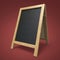 Blank menu advertisement chalkboard blackboard outdoor display render