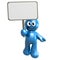 Blank message board 3d icon