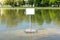 Blank Metal Sign Lake Water Warning Empty Copyspace Public Outdo