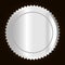 blank metallic label or seal icon image