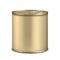 Blank Metallic Tin Can For Dairy Product Vector