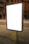 Blank mockup outdoor advertising billboard as copy space