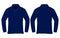 Blank navy blue long sleeves polo shirt template