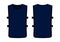 Blank Navy Blue Soccer Football Training Vest Template