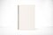 Blank notepad cover on white table