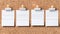 Blank Notes on Corkboard