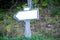 Blank old French signposts, lozere