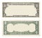 Blank one dollar bill