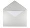 Blank open envelope - white