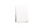 Blank open note pad with purple cover