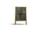 Blank outdoor chalkboard stand mockup, , front view