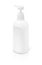 Blank packaging cosmetic pump bottle on white background