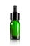 Blank packaging green glass dropper serum bottle