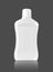 Blank packaging mouthwash plastic bottle isolated on gray