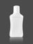 Blank packaging mouthwash plastic bottle isolated on gray