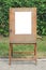 A blank painter easel