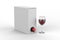 Blank Paper  Hard Box Wine Dispenser with a Tap For Branding. 3d render illustration.