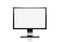 Blank PC monitor with path