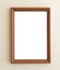 Blank Picture frame brown wood frame