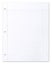 Blank Piece of School Lined Paper on White