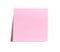 Blank Pink Postit Note