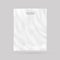 Blank plastic bag mock up . Empty white polyethylene pac