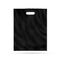 Blank plastic bag mock up isolated. Empty black polyethylene pac