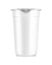 Blank Plastic Cup Template with lid isolated on a white background