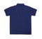 Blank Polo shirt color navy back view