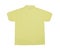 Blank Polo shirt color yellow back view