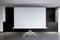 Blank projector canvas