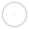 Blank protractor - Actual Size Graduation isolated on background vector