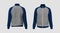 Blank raglan tracksuit jacket mockup isolated on white