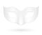 Blank realistic carnival mask icon template