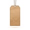 Blank realistic paper vintage price tag