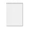 Blank realistic vertical rectangular notebook mockup