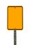 Blank Rectangular Caution Sign