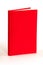 Blank red book - clipping path