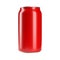 Blank Red Soda Can  2 Aluminum Isolated