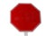 A blank red stop sign on white background add text or graphic